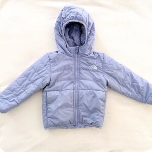 The North Face Reversible Mossbud Hooded Toddler Jacket Lavender 2T